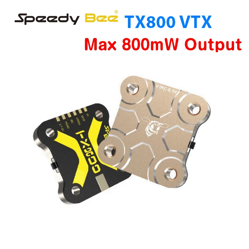 

SpeedyBee TX800 VTX RunCam Maximum 800mW Output Long Range Transmitter 200mW / 400mW / 800mW