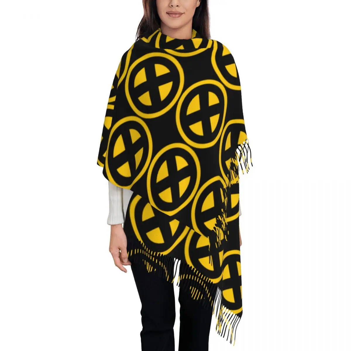 Оригинальные зимние женские шарфы Superhero Wolverine женский шарф с кисточками