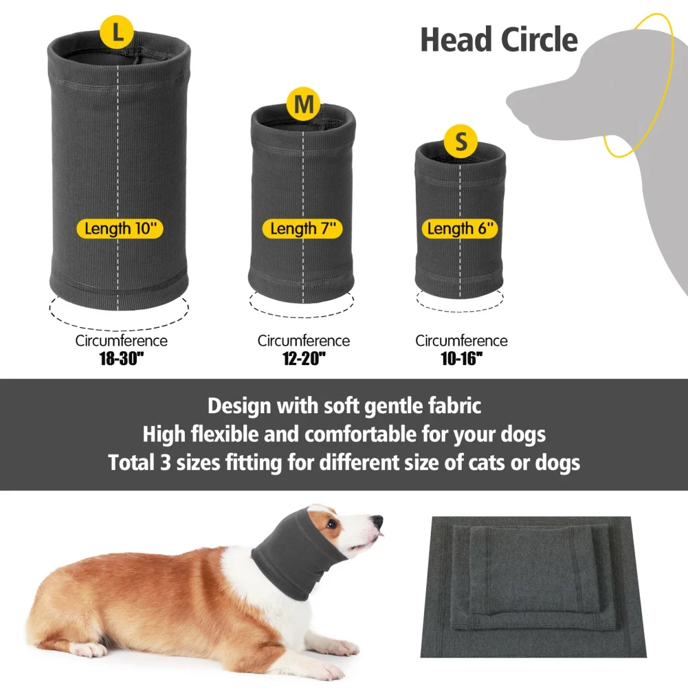 Теплая удобная шапка для собак домашних животных звукоизоляционный головной