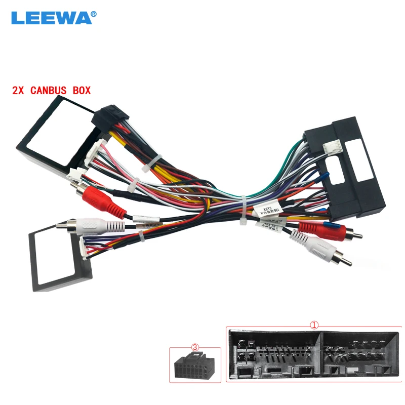 Адаптер питания LEEWA для автомобильного аудио 16PIN DVD плеера с 2 can-шинами Hyundai IX35 Sonata 8