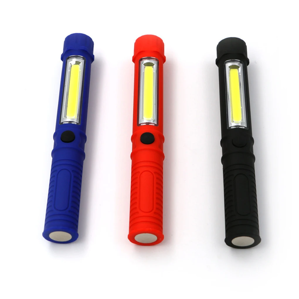 

LED Flashlight Electrician Penlight Torch Battery Powered Camping Spotlight Outdoor Camper Emergency Lamp Accessories