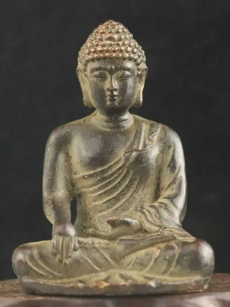 

Chinese Old Statue Hand-Carved Bronze Statue Buddha Pendant 1.9 Inch