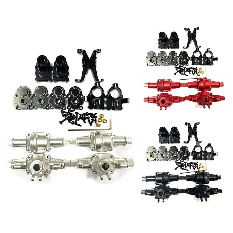 For FMS FCX24 Brass Front And Rear Portal Housing Axle Housing Set 1/24 RC Crawler Car Upgrades Parts Accessories