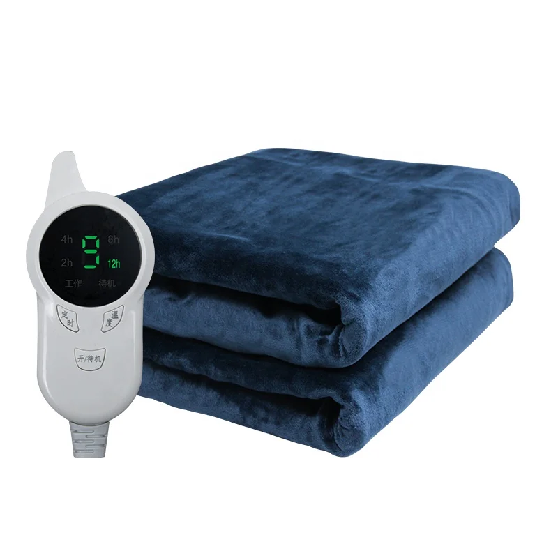 

Hot Selling Machine Washable Heated throw Electric blanket bed warmer electric heating blankets for winter