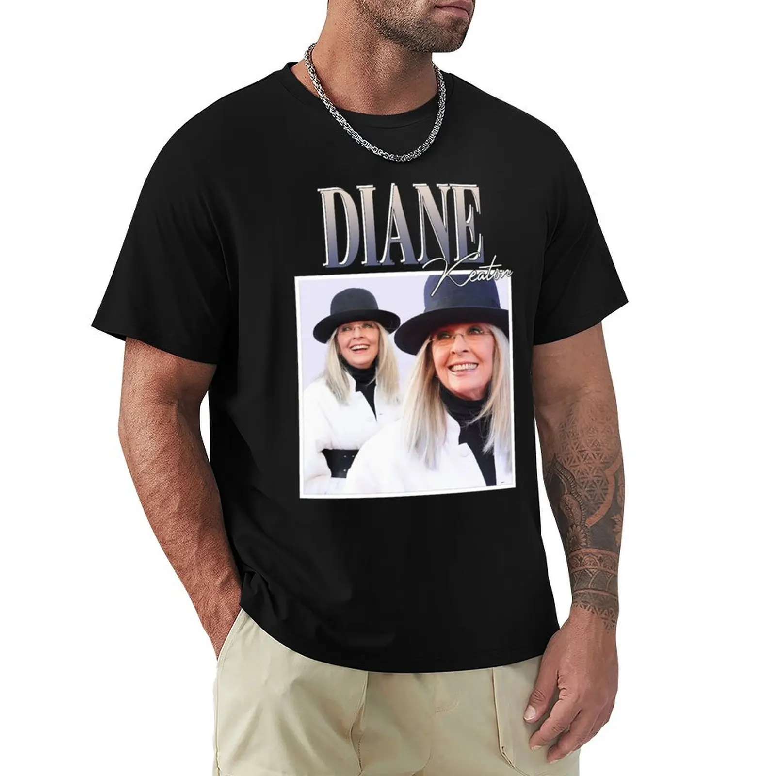 Футболка Diane Keaton винтажная футболка с аниме по индивидуальному заказу облегающие