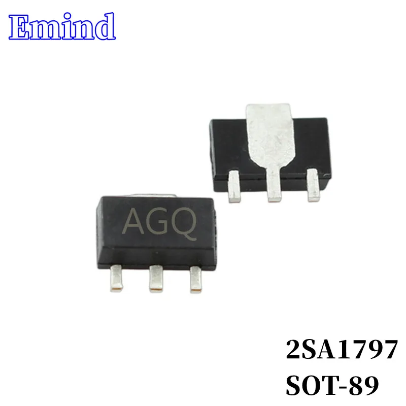 200/500/1000/2000/3000Pcs 2SA1797 SMD Transistor SOT-89 Footprint AGQ Silkscreen PNP 50V/3A Bipolar Amplifier Transistor