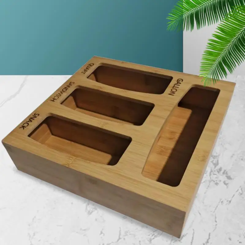 

Кухонная искусственная коробка, бамбуковый зеркальный контейнер, многофункциональные зеркальные держатели для кухонных шкафов, домашний квадратный