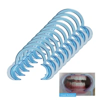 10pcs c shape plastic dental lip cheek retractors mouth opener orthodontic tools dental products oral clean tool teeth whitening