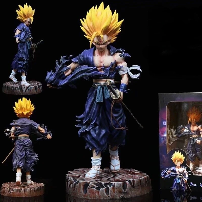 

28cm Dragon Ball Japanese warrior style Son Gohan figure Model statue ornament child collectible toys Birthday Christmas Gift