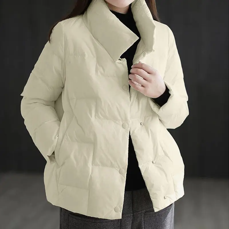 

Down Cotton Jacket 2022 Korean Winter Women's Parkas Loose Short Bread Coat Student Warm Overcoat Manteau Femme Hiver M-4XL