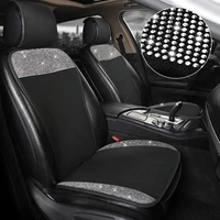 2022 diamond encrusted car back cushion ice silk breathable cooling pad ladies car four seasons universal fashion interior