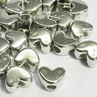 diy14mm 3050100pcs love beads bracelet making gold and silver jewelry