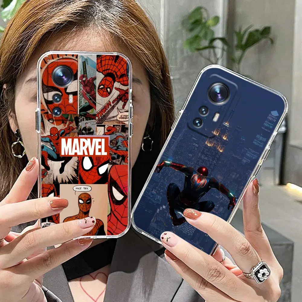 

The Avengers Marvel Spiderman Clear Case For Xiaomi Poco X3 NFC F3 M3 F1 Mi 9T 11 11T 11X 10 10T 12 12X Pro Note 10 Lite 5G Case