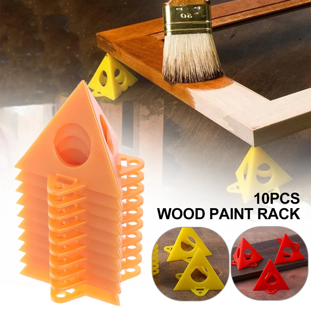 

10Pcs Pyramid Stands Set Triangle Stands Paint Tool Triangle Paint Pads Feet For Woodworking Carpenter Accessories Paint Pads