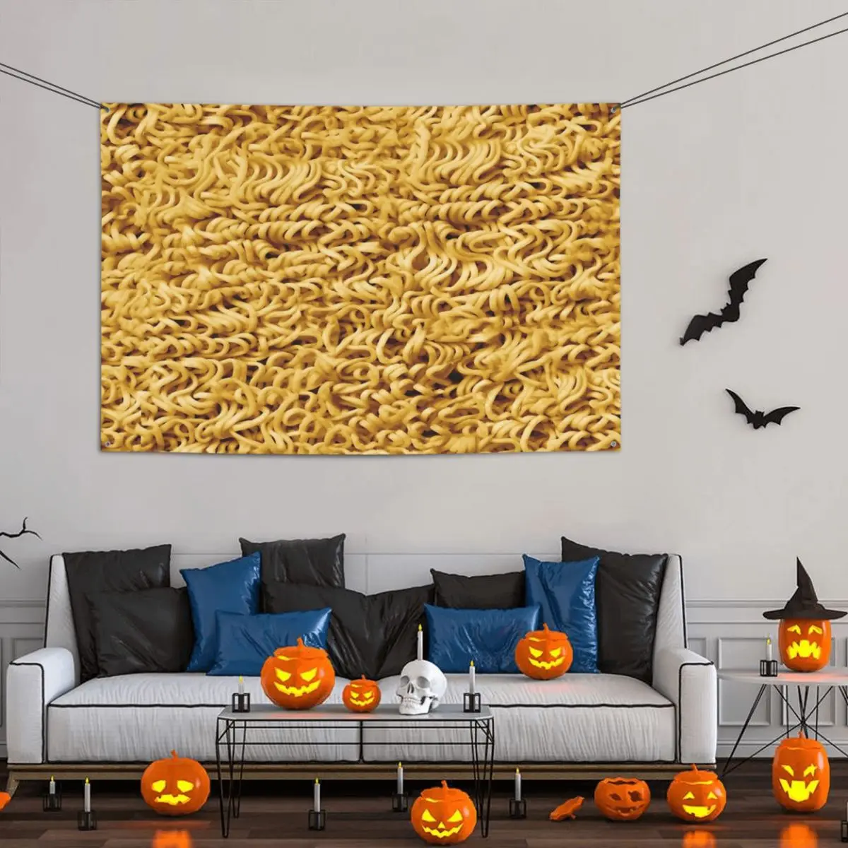 

Seamless Ramen Noodle Party Banner Decor 120x180cm Vintage Outdoor Lawn Fade Resistant Bright Color