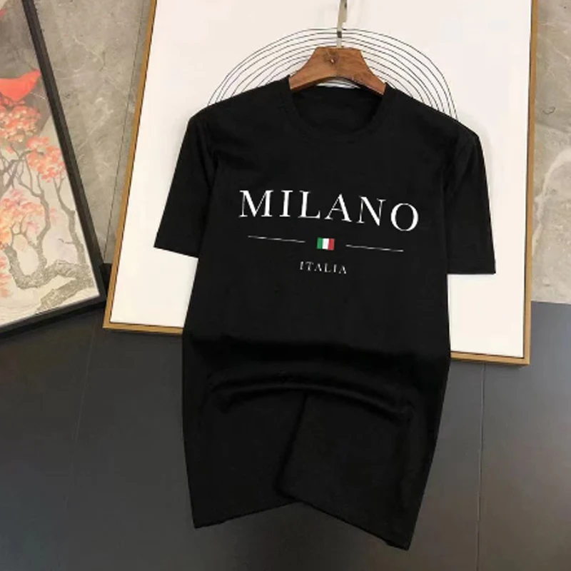 

Men T Shirt 2023 Summer Luxury Brand Fashion Letter Printing Men's T-shirt 100%Cotton Summer Short Sleeve Tees Streetwear Shirt