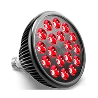 660nm Red Light Bulb E26/E27 Wound Healing Infrared Therapy Light Skin Rejuvenation Anti-Wrinkle 54W Dual Chips LED Light Lamp