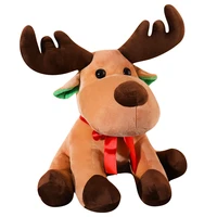 christmas elk stuffed animals stuffed deer doll atmosphere props cloth deer toys christmas eve to girls and children gifts