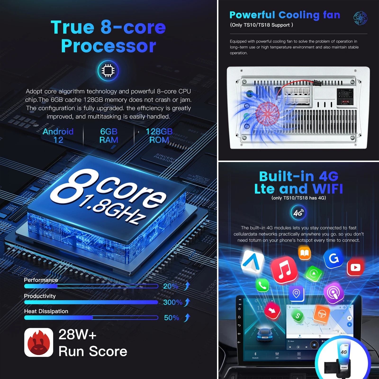 2Din Андроид Авто Магнитола Навигация GPS для KIA Carens 2013 2014 2015 2016 2017 2018 Мультимедийный Видеоплеер Carplay 4G WIFI включен.