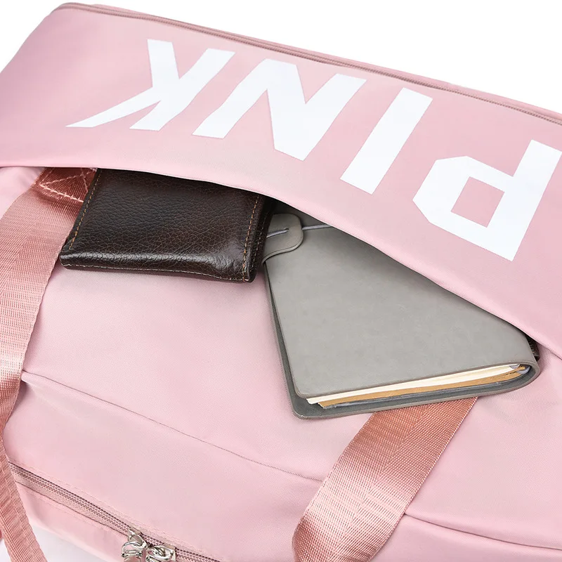 Multi-color Large Capacity Waterproof Fashion Trend Portable Fitness Travel Bag Duffle Wear Tie Rod Bag Portable Storage Bag