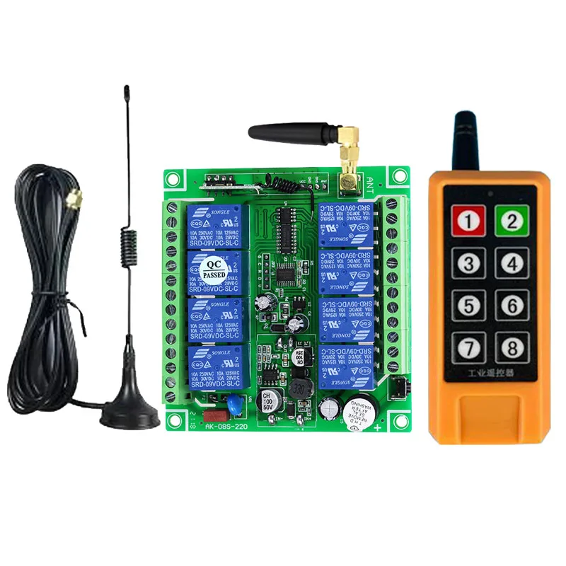 433 МГц DC 12 В 24 36 8 каналов RF беспроводная система дистанционного управления