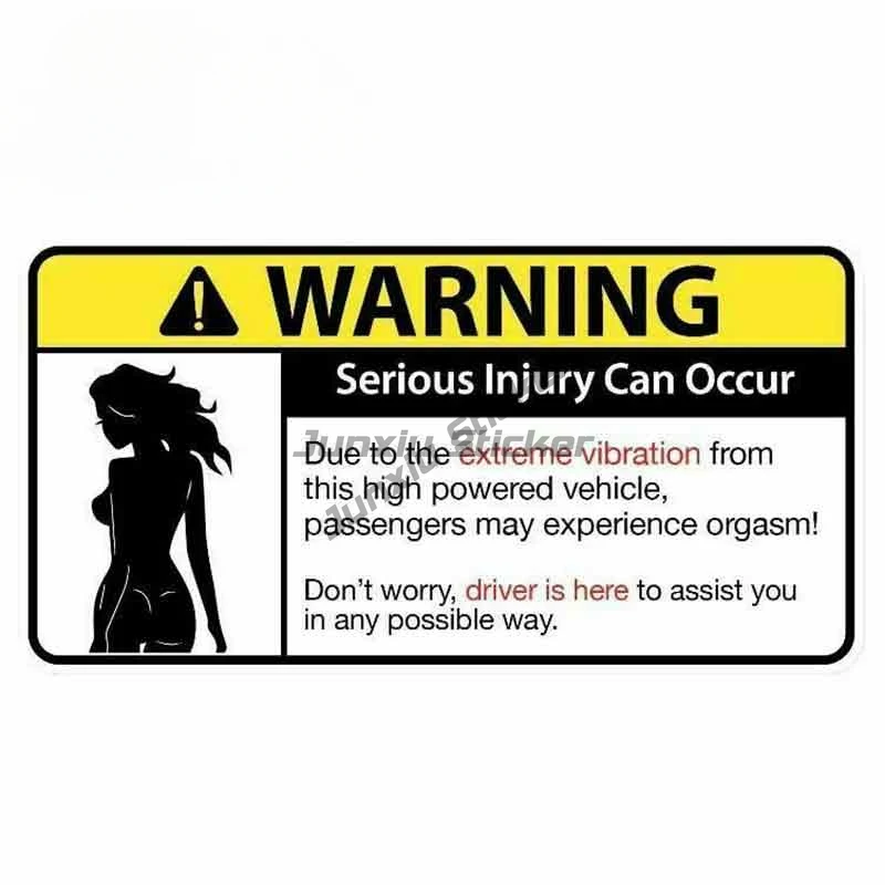 Забавная Автомобильная наклейка для трусиков Предупреждение Peek Slap Decal аниме