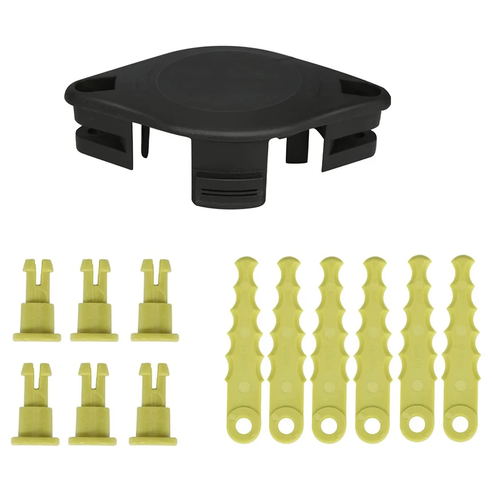

ACFHRL2 2-In-1 Pivoting Fixed Line Bladed Head Trimmer Head For Ryobi 18/24/40V P2080 P 2200A String Trimmer Parts Accessories