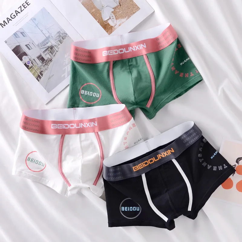 Men's Panties Male Underwear Men's Underpants Man's Boxers Men's Boxer Briefs Men's Underwear Soft Pure Cotton Set Free Shipping