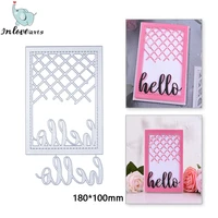 inlovearts hello letter words metal cutting dies stitch frame background die cut scrapbook paper craft knife mould blade punch