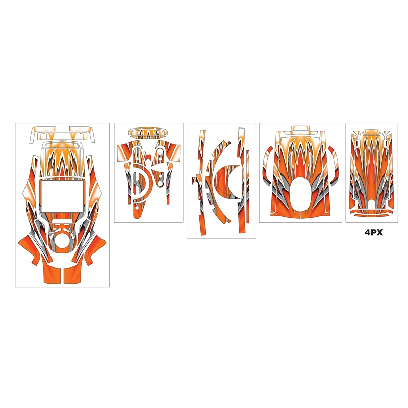 

R/C Futaba 4PX Remote Controller Body Sticker Colorful Decals