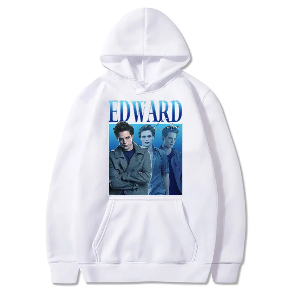 

Edward Cullen Hoodie Cotton Hold On Twilight Saga Robert Pattinson Sweatshirt Men Oversized Hoodie Unisex Streetwear
