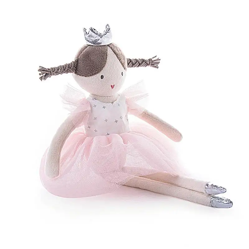

Flower Dress Plush Dolls Pink Girl Stuffed Ballet Girl Doll Plush Toys Cute Princess Skirt Doll For Kids Babies Children