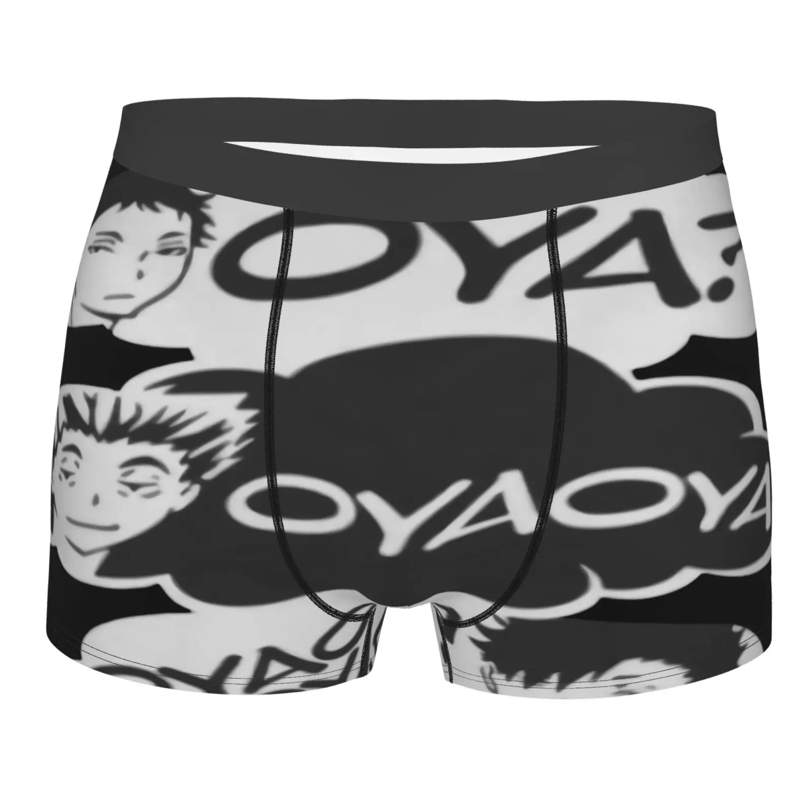

Мужские трусы из полиэстера Oya Haikyuu Kuroo Bokuto 1155, сексуальное нижнее белье, мужские брендовые шорты, мужские трусы с принтом для мужчин