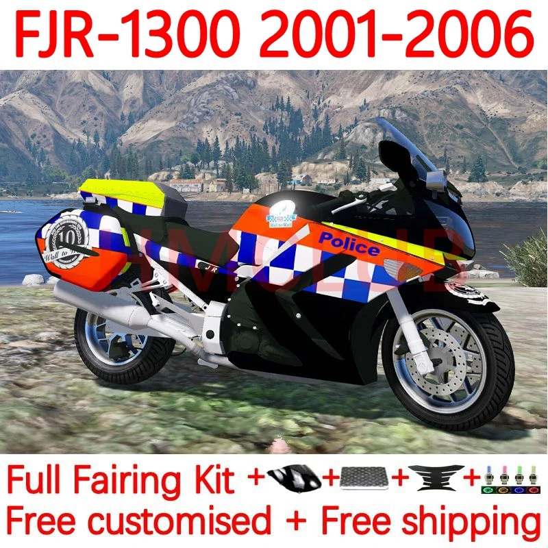 

Корпус для YAMAHA FJR 1300 A C FJR-1300 FJR1300 2001 2002 2003 2004 2005 FJR1300A 01 02 03 05 06 обтекатель 36No.95 желто-красный