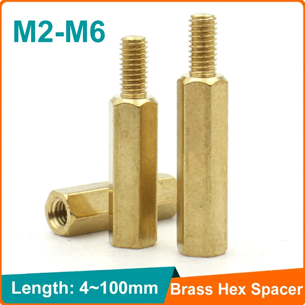 

Длинные шестигранные латунные проставки DUOJI M2 M2.5 M3 M4 M5 M6