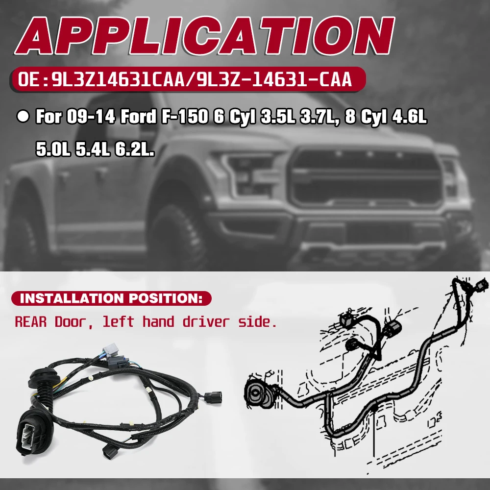 ДЛЯ 2009 2010 2011 2012 2013 2014 Ford F150 Crew Cab 9L3Z14631CAA 9L3Z14630CAA левая правая перемычка двери задней