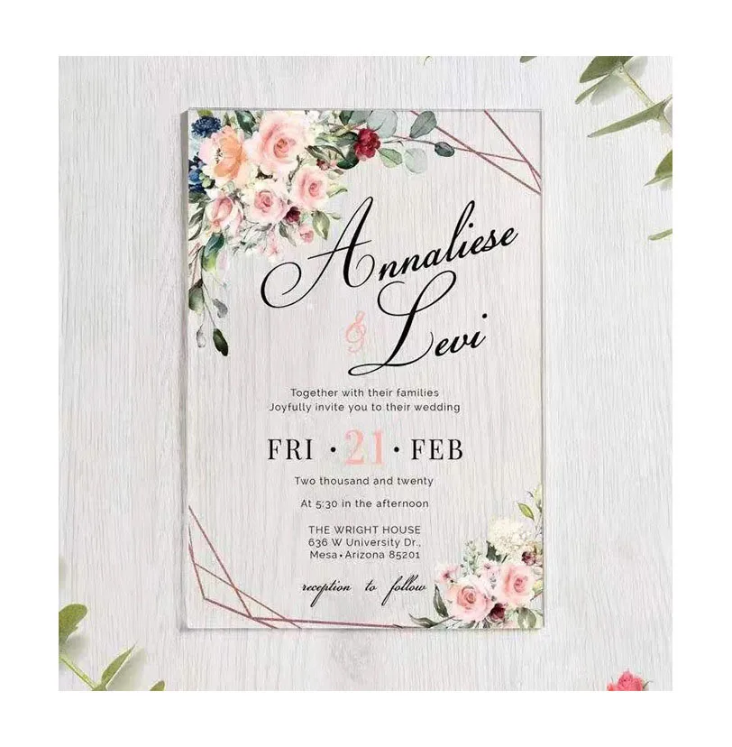 

Индивидуальные свадебные приглашения, свадебные прозрачные акриловые приглашения «сделай сам», свадебные приглашения, приглашения на день рождения