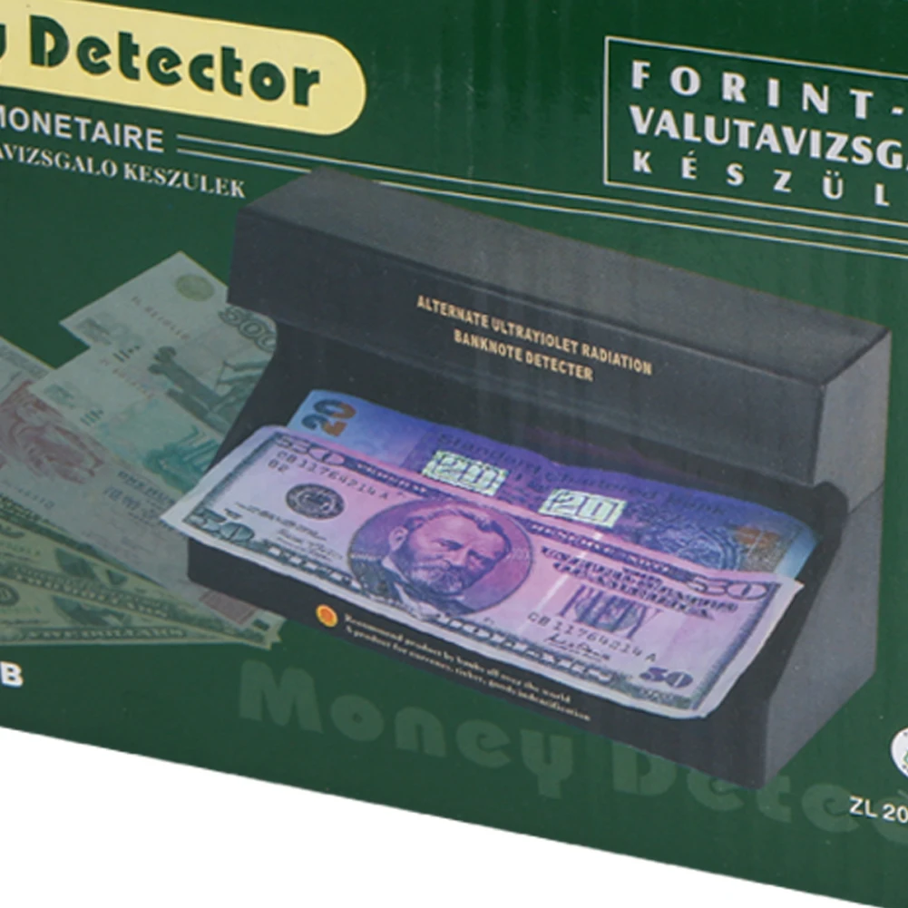110-220V UV Light Counterfeit Money Detector Checker with ON/OFF Switch EU / US Plug images - 6