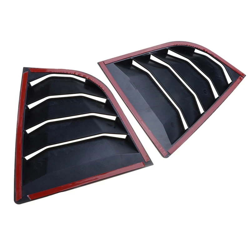 1 пара задних боковых оконных жалюзи спойлер панель 1/4 четверть Крышка для Kia Cerato