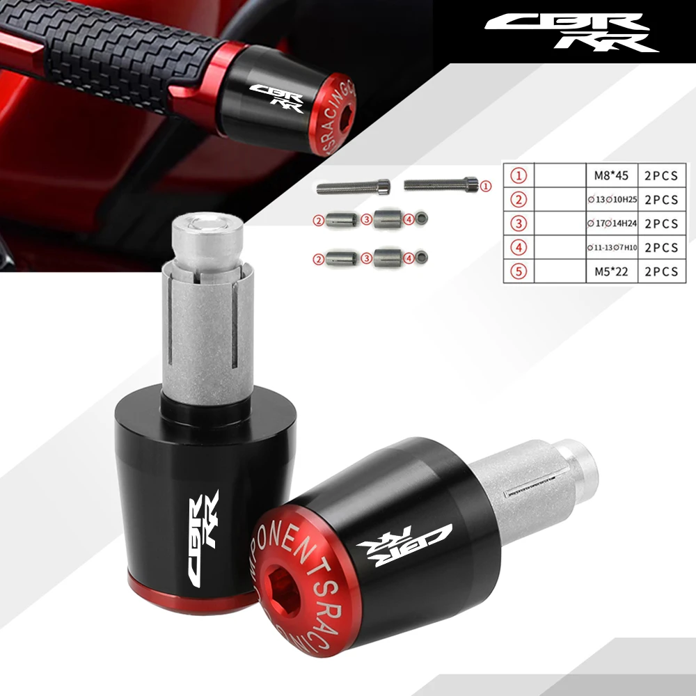 

Handle bar grips ends For HONDA CBR 250RR 300RR 400RR 600RR 900RR 929RR 954RR 1000RR Motorcycle 7/8'' 22 mm CNC handlebar Cap