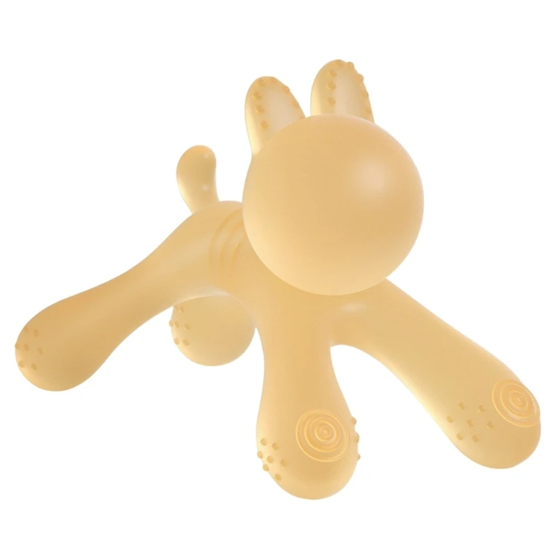 

Игрушка для облегчения боли при прорезывании зубов детский силиконовый Прорезыватель для новорожденных моляр игрушка для жевания в форме кролика обучающая сенсорная игрушка
