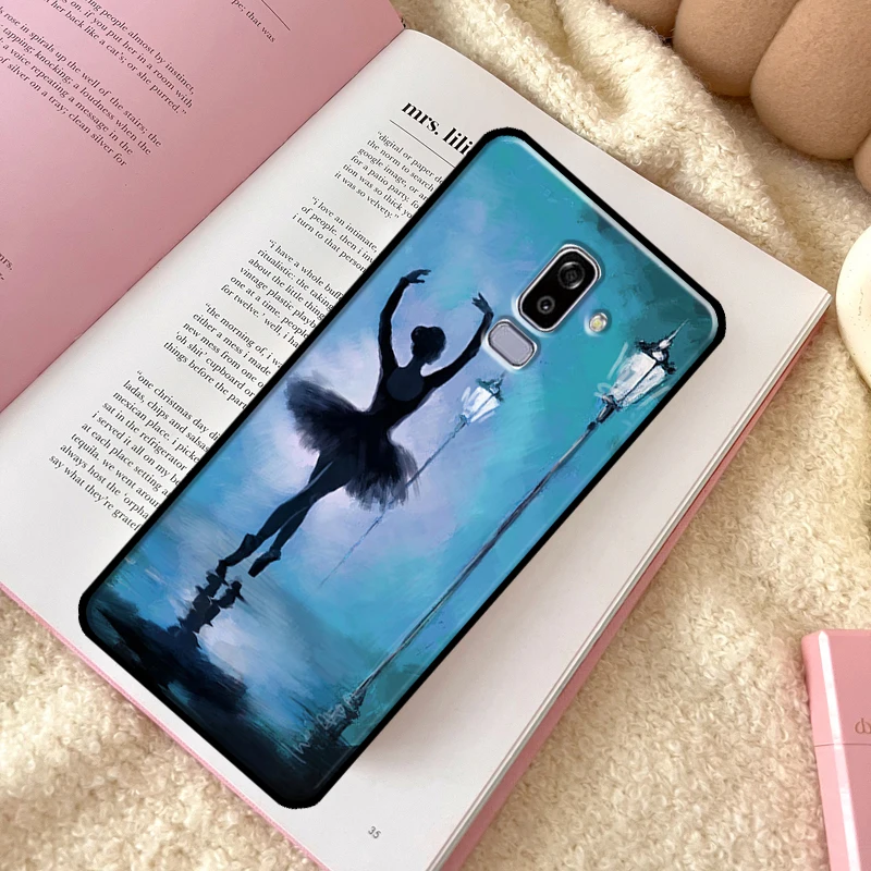 Гимнастический масляный рисунок чехол для телефона Samsung Galaxy J6 J4 Plus A6 A7 A8 A9 J8 2018 A3 A5