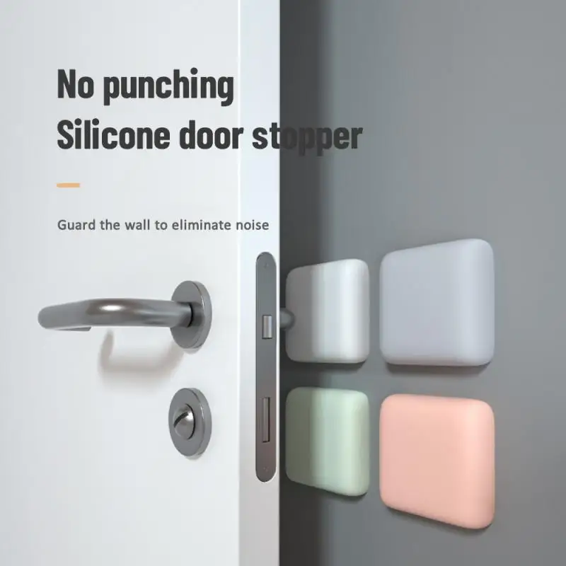 

Stopper Thickening Door Mute Stickers Self Adhesive 1pcs Wall Mat Home Products Protection Pad Doorknob Rubber Door Fender