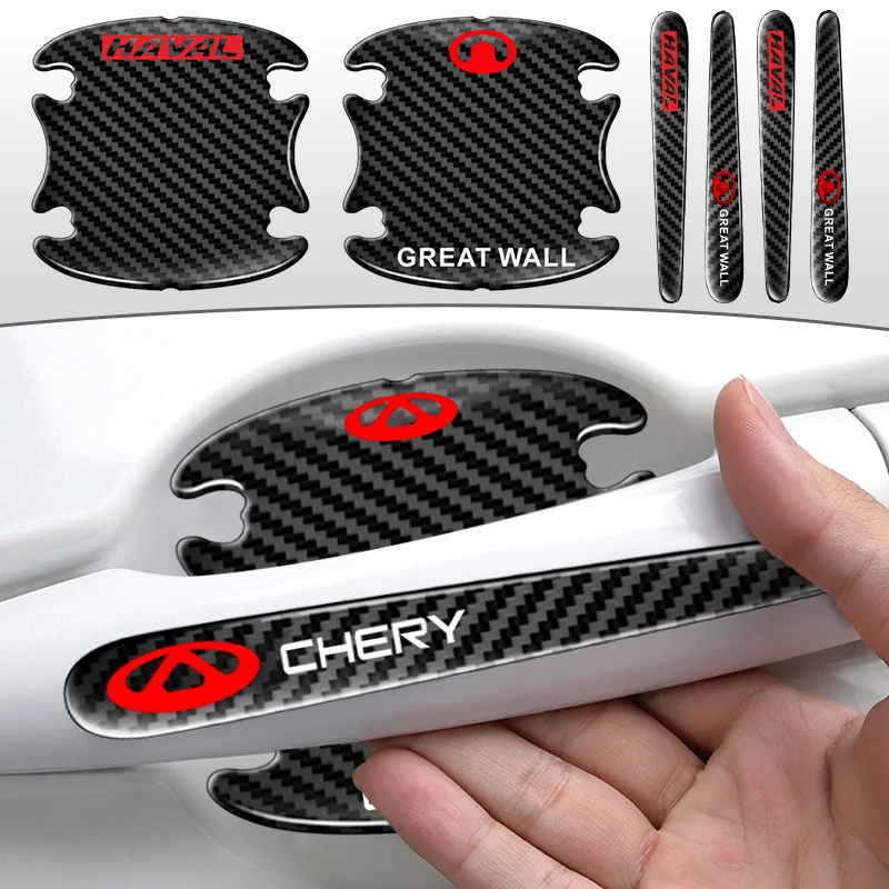 

Anti Scratch Car Door Handle Carbon Fiber Protector Stickers for Honda Civic Accord Crv Fit City Cry CB500 Cb650r Forza 125 Hrv