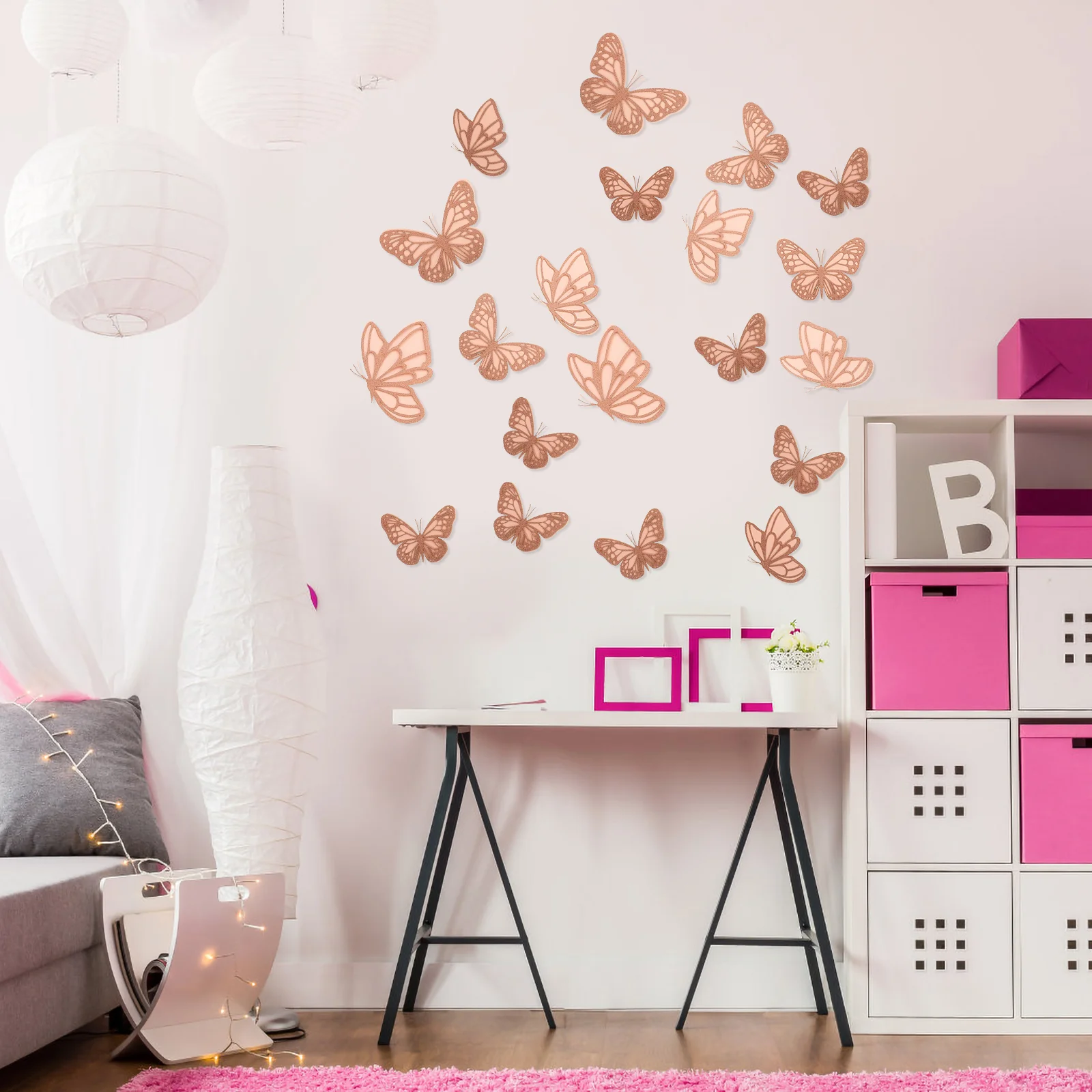 

Butterfly Wall Home Decor Home Decors Paper Butterflies Mural Removable Window Clings 3d Ornament