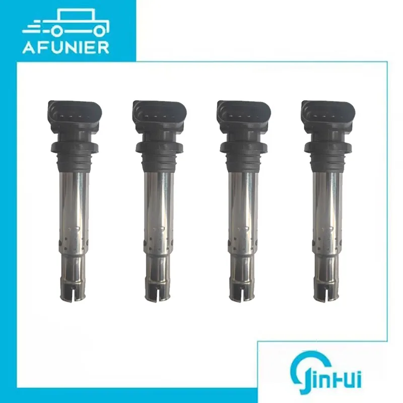 Фото Комплект из 4 катушек зажигания для VW Golf, Jetta, Bora, Beetle, Polo, Sharan, A3, Altea, Ibiza, Fabia, Octavia, Yeti (номера OE) 036 905 715F,036905715F №1