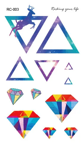 

Водостойкие Стикеры для татуировок от пота, Индивидуальные Модные Цветные элементы, мужские и женские наклейки для татуировок, водные стикеры для детей и взрослых