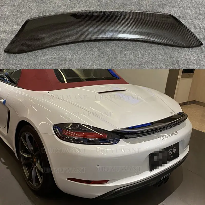 

Спойлер для заднего багажника из настоящего углеродного волокна для Porsche 718 Boxster & Cayman 2016 и выше