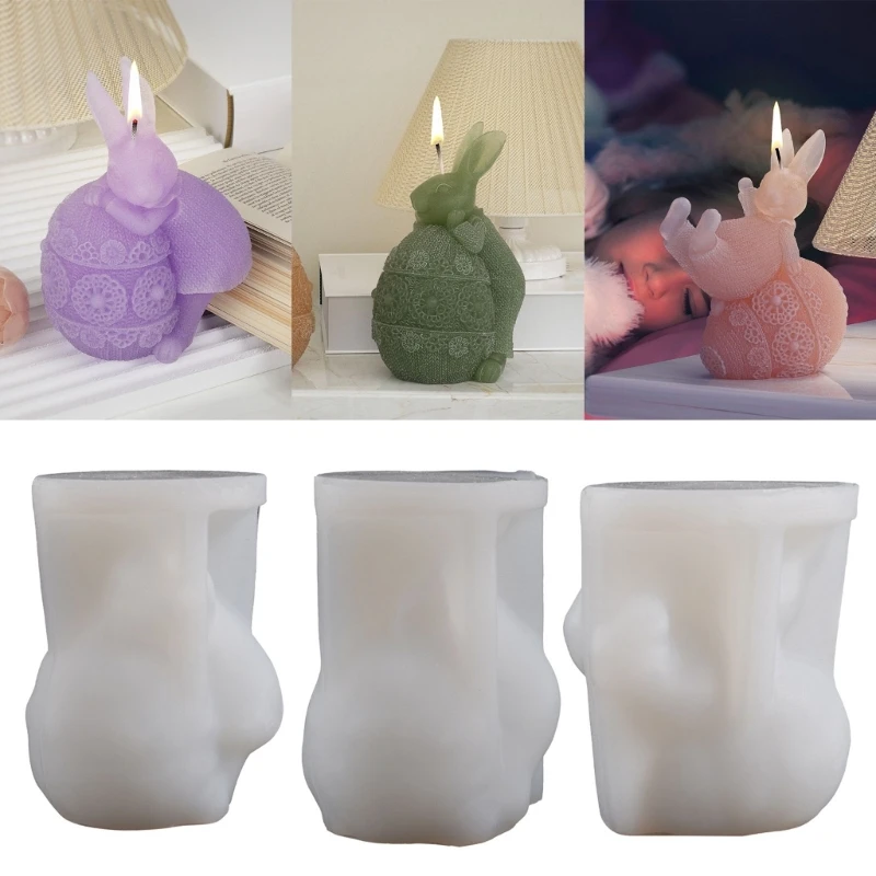 

3D форма для свечи, яйцо, кролик, силиконовая смола, форма для свечей, форма для настольных украшений, форма для поделок «сделай сам», Декор для дома