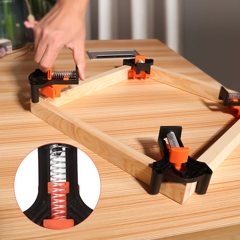 

12 шт. зажим в наборе, угловые зажимы на 60/90/120 градусов, деревянные Угловые зажимы, деревообрабатывающая рама, зажим, угловой держатель